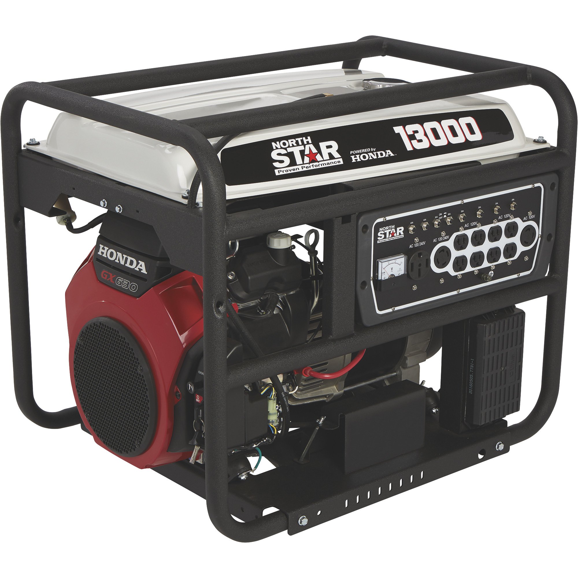 For Sale in California Only — NorthStar Portable Generator — 13,000 Surge Watts, 10,500 Rated Watts, Electric Start, CARB Compliant